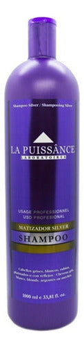 Shampoo Matizador Violeta Silver Rubios La Puissance X1000ml