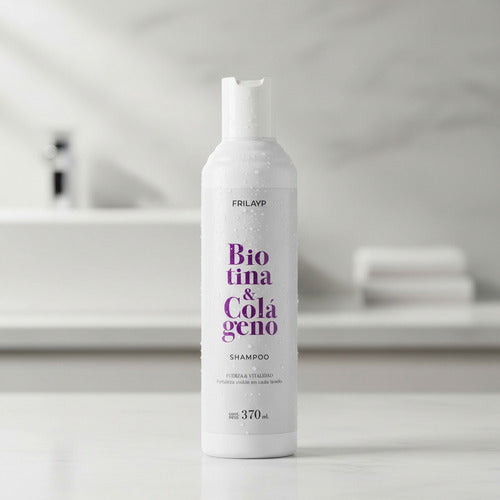 Shampoo Frilayp Biotina Y Colageno Fortaleza Vitalidad 370ml
