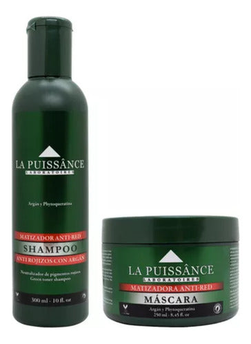 La Puissance Shampoo + Máscara Matizadora Anti Rojos