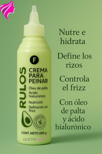 Crema Para Peinar Rulos Frilayp X200g Con Oleo De Palta