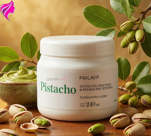 Mascara Capilar Pistacho Natural Frilayp X240g Profesional