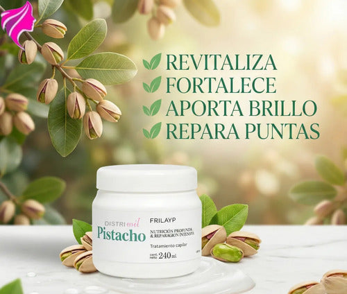 Mascara Capilar Pistacho Natural Frilayp X240g Profesional