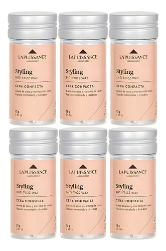 Pack Cera Modeladora Antifrizz La Puissance Styling X6u