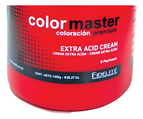 Fidelite Color Master Crema Extra Acida Combo X1000g + X270g