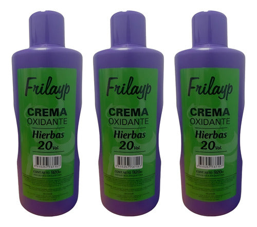 Crema Oxidante Almendras - Hierbas  De 20 Vol 920ml X 3 Uni