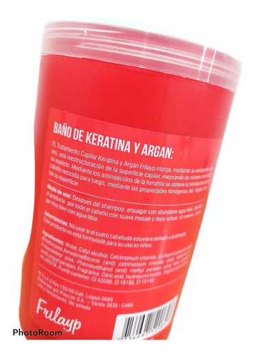 Baño De Crema Keratina Argan X8 Uni + 4 Botox X1000