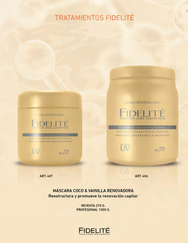Fidelite Mascara De Coco Y Vainilla Restauradora X 270g