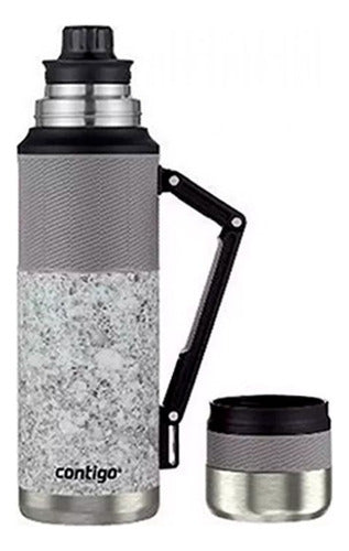 Kit Contigo Botella C/tapa 591cc +termo Acero Inoxidable 1l Acero