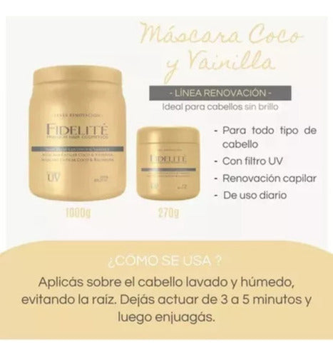 Kit Mascara Fidelite Almendras + Coco Con Vainilla 270g X2u