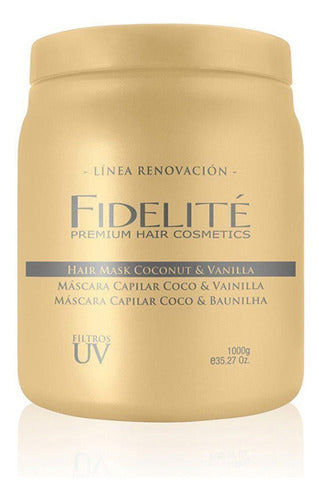 Kit Fidelite Coco Y Vainilla Renovacion Mascara 1000g + 270g