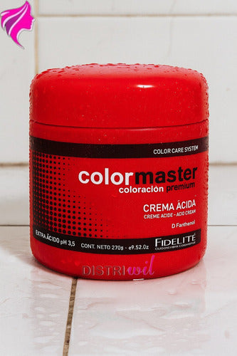 Combo Fidelite Mascaras Capilares Crema Extra Acida X270ml X3 Unidades Restaura Sella Cuticula Antifrizz Protege Fibra Capilar Brillo Hidratacion - Ideal Uso Post Decoloracion Alisado Coloracion