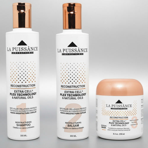 Kit La Puissance Extra Cell Mascara + Shampoo + Balsamo