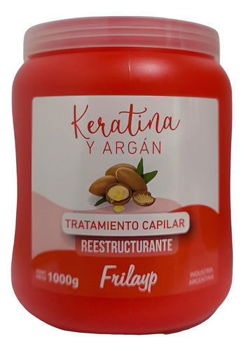 Baño De Crema Coco Botox + Argan + Keratina X 1kg X 3 Uni