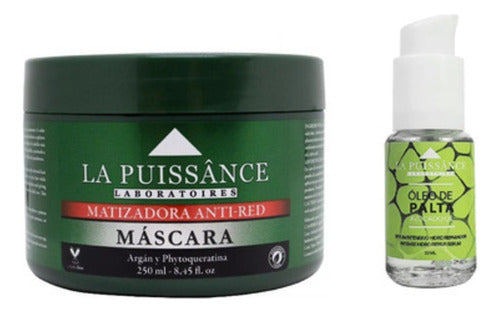 Máscara Matizadora Anti Red Con Argan La Puissance X250ml