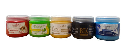 Baño De Crema 3 Coco + 3 Acido + 3 Keratina  + 3 Botox 1 Kg