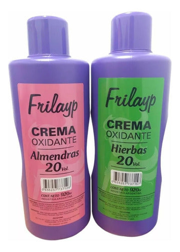 Crema Oxidante Almendras - Hierbas  De 20 Vol 920ml X 3 Uni