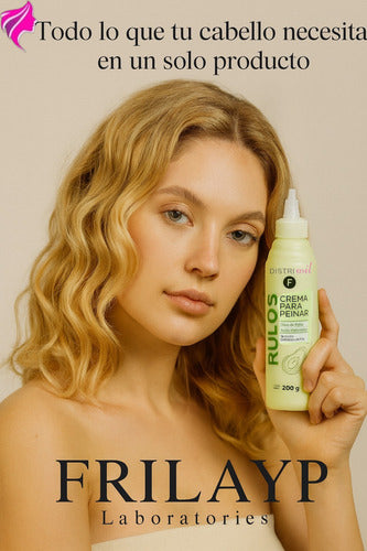 Crema Para Peinar Rulos Frilayp X200g Con Oleo De Palta