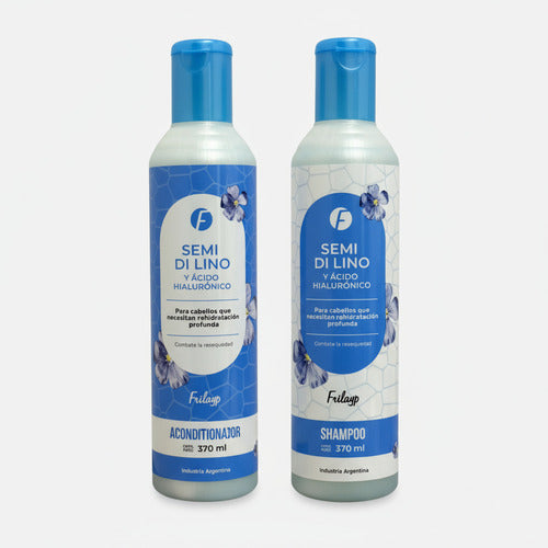 Shampoo + Acondicionador Frilayp Semi Lino Acido Hialuronico