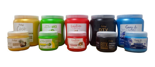 Baño De Crema 3 Coco + 3 Acido + 3 Keratina  + 3 Botox 1 Kg