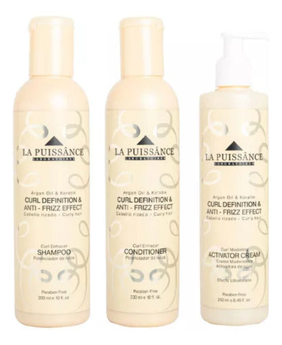 Kit La Puissance Linea Curly Shampoo Acondicionador Mascara