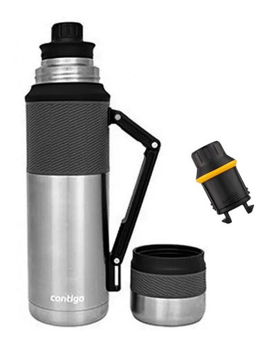 Termo Termico 1.1l Ceba 360 Contigo Ss Gris Acero Inoxidable Cromo