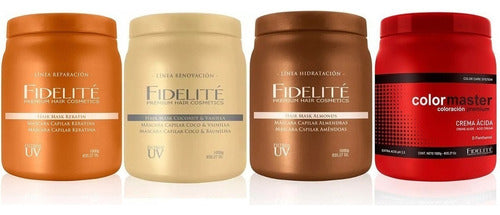 Kit Mascara Fidelite Almendras + Coco Con Vainilla 270g X2u