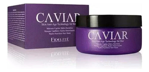 Kit Mascara Capilar Argan Mythical X250ml + Caviar Hidro Nutritivo X250ml Fidelite