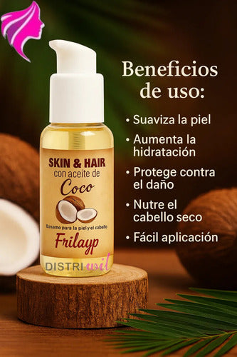 Booster Aceite De Coco Skin Y Hair X50cc Frilayp Hidratante