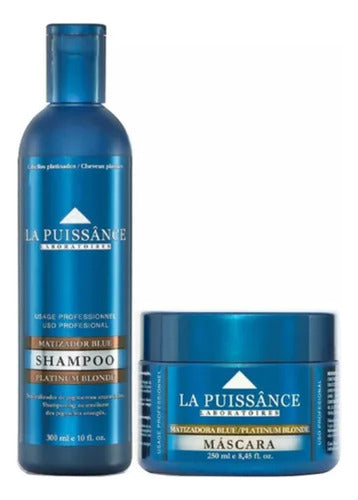 La Puissance Máscara Profesional Matizadora Blue 250ml X3u