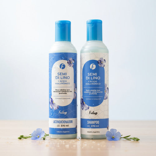 Shampoo + Acondicionador Frilayp Semi Lino Acido Hialuronico
