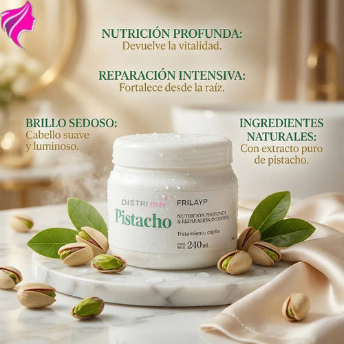 Mascara Capilar Pistacho Natural Frilayp X240g Profesional