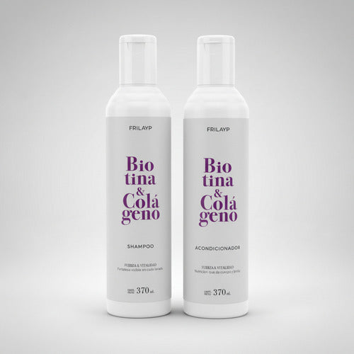 Kit Frilayp Biotina Colageno Shampoo + Acondicionador X370ml