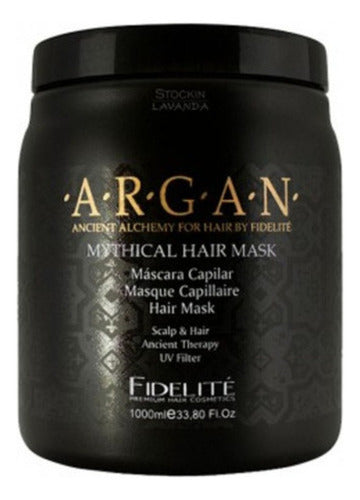 Kit Mascara Capilar Argan Mythical X250ml + Caviar Hidro Nutritivo X250ml Fidelite
