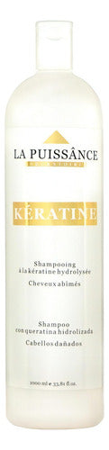 La Puissance Keratina Anti Frizz Shampoo Pelos Dañados X1000