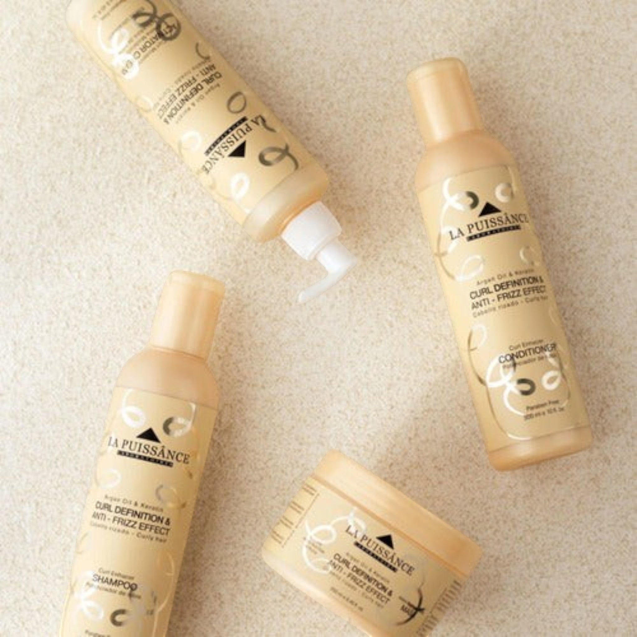 La Puissance Kit Shampoo Acondicionador Máscara Crema Rulos
