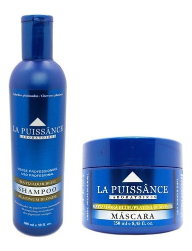 La Puissance Máscara Profesional Matizadora Blue 250ml X3u