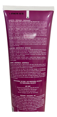 Crema De Peinar Para Cabellos Lacios Caviar Fidelite X 230ml