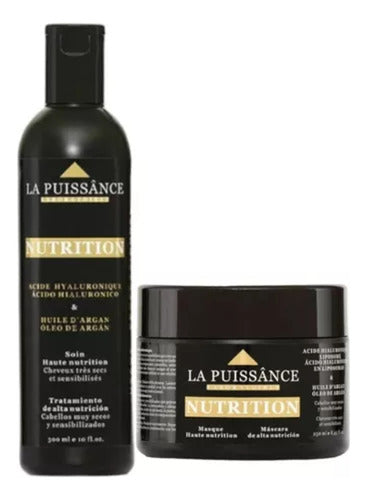 Kit La Puissance Nutre Argan Shampoo + Tratamiento + Mascara