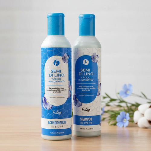 Shampoo + Acondicionador Frilayp Semi Lino Acido Hialuronico