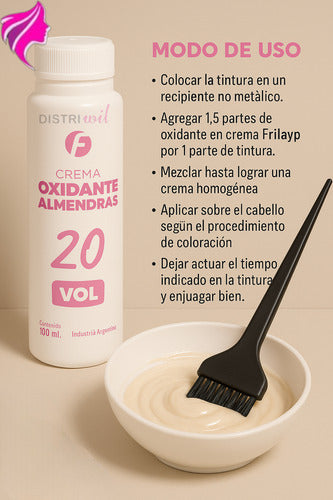 Pack Crema Oxidante Capilar Frilayp 20 Vol 100ml X 24un