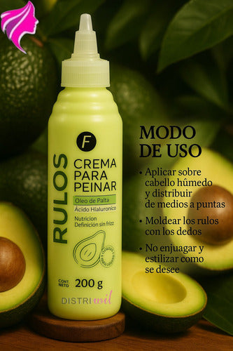 Crema Para Peinar Rulos Frilayp X200g Con Oleo De Palta