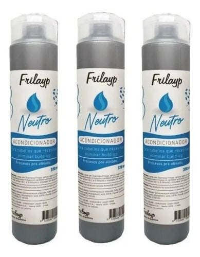 Acondicionador Neutro Frilayp 370g Post Alisado Limpieza X3u