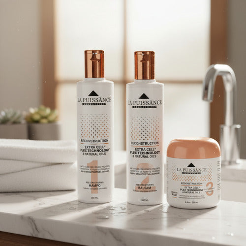 Kit La Puissance Extra Cell Mascara + Shampoo + Balsamo