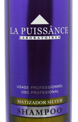 Shampoo Matizador Violeta Silver Rubios La Puissance X1000ml