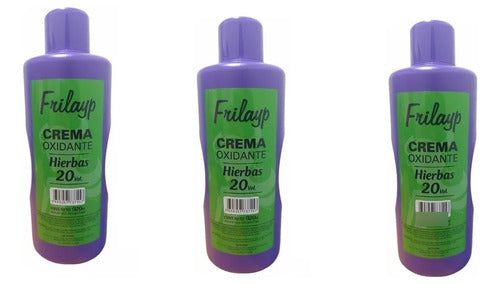 Crema Oxidante Almendras - Hierbas  De 20 Vol 920ml X 3 Uni