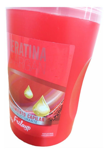 Baño De Crema Keratina Argan X8 Uni + 4 Botox X1000