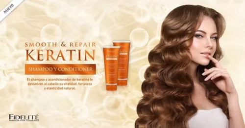 Kit Shampoo + Acondicionador Keratina Smooth Y Repair X230ml