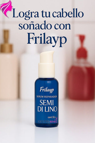 Serum Reparador Semi Di Lino Frilayp X50cc Repara Puntas