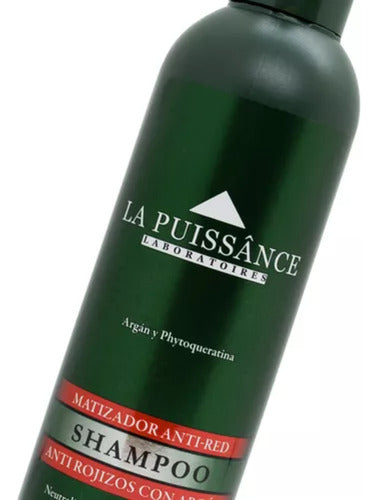 Shampoo La Puissance Matizador Anti Rojo Con Argan X300ml