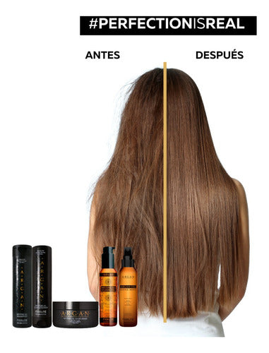Kit Fidelite Myth Argan Shampoo + Acond + Oleo + Mascarilla